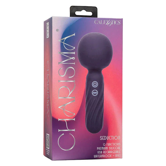 CALEXOTICS - CHARISMA SEDUCTION MASAJEADOR 12 FUNCIONES 17,75 CM X 6,25 CM MORADO - Nuvica