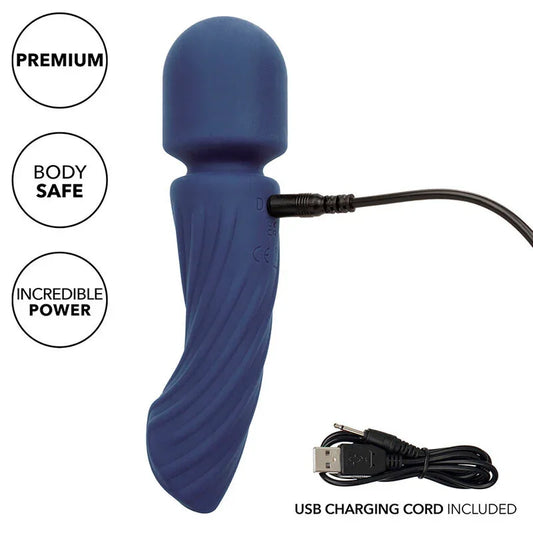 CALEXOTICS - CHARISMA ALLURE MASAJEADOR DOBLE MOTOR 12 FUNCIONES 17,25 CM X 4,5 CM MORADO - Nuvica
