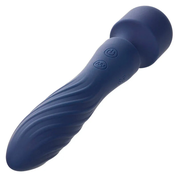 CALEXOTICS - CHARISMA MYSTIQUE MASAJEADOR DOBLE MOTOR 12 FUNCIONES 21,5 CM X 4,5 CM MORADO - Nuvica