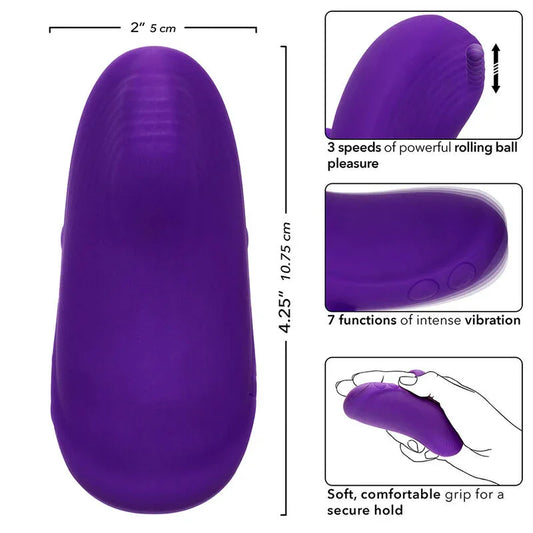 CALEXOTICS - ENVY MASAJEADOR DE BOLA RODANTE 7 VIBRACIONES MORADO - Nuvica