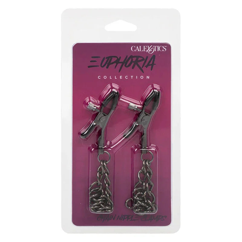 CALEXOTICS - EUPHORIA PINZAS PEZONES CON CADENA 14,5 CM - Nuvica