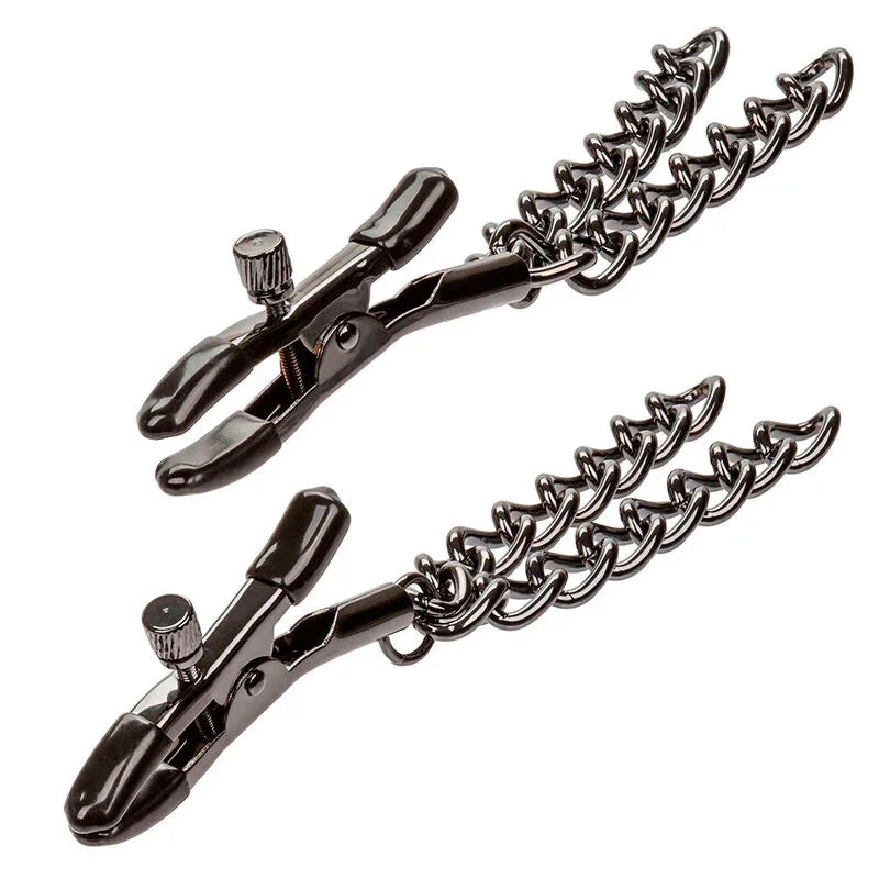 CALEXOTICS - EUPHORIA PINZAS PEZONES CON CADENA 14,5 CM - Nuvica