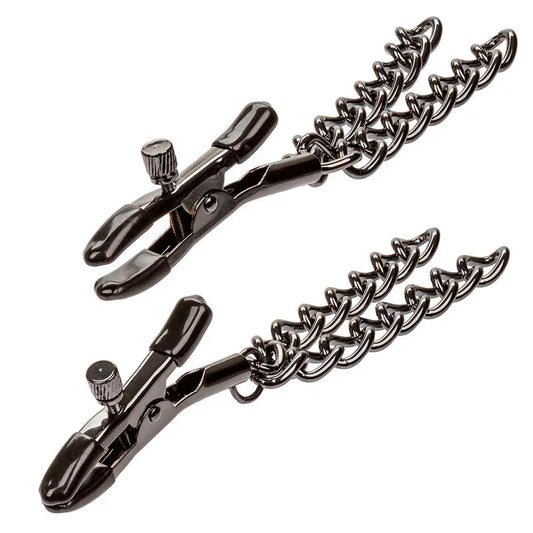 CALEXOTICS - EUPHORIA PINZAS PEZONES CON CADENA 14,5 CM - Nuvica