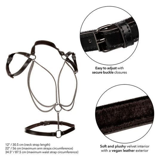 CALEXOTICS - EUPHORIA ARNÉS ESTILO CABESTRO CON MÚLTIPLES CADENAS PREMIUM - Nuvica