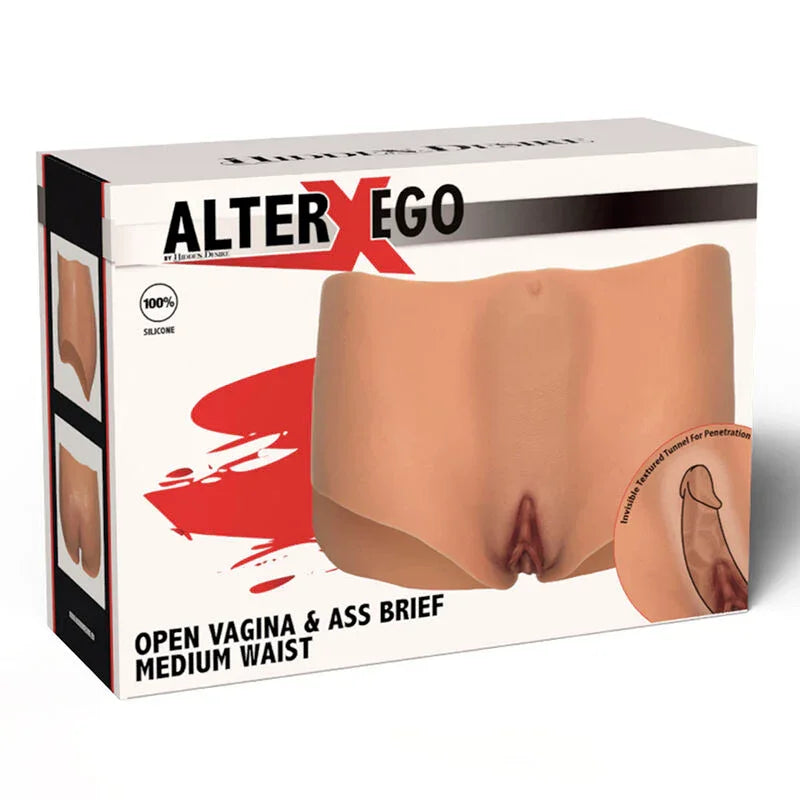 HIDDEN DESIRE - ALTER EGO BRAGA VAGINA Y ANO ABIERTA CINTURA MEDIA NATURAL - Nuvica