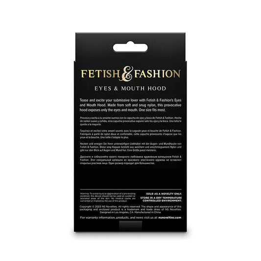 NS NOVELTIES - FETISH & FASHION PASAMONTAÑAS APERUTRA DE OJOS Y BOCA NYLON BLANCO - Nuvica