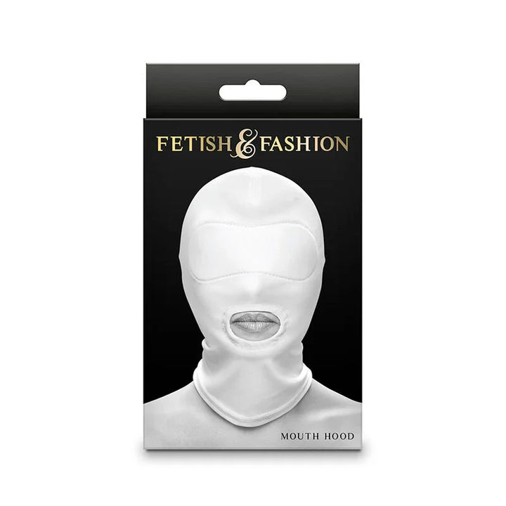 NS NOVELTIES - FETISH & FASHION PASAMONTAÑAS APERTURA DE BOCA NYLON BLANCO - Nuvica
