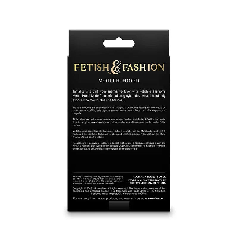 NS NOVELTIES - FETISH & FASHION PASAMONTAÑAS APERTURA DE BOCA NYLON BLANCO - Nuvica