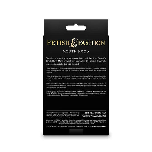 NS NOVELTIES - FETISH & FASHION PASAMONTAÑAS APERTURA DE BOCA NYLON BLANCO - Nuvica