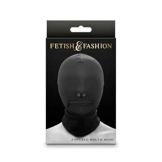 NS NOVELTIES - FETISH & FASHION PASAMONTAÑAS COMPLETO CON CREMALLERA NYLON NEGRO - Nuvica