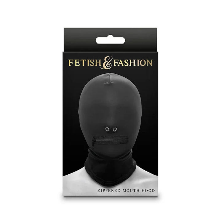 NS NOVELTIES - FETISH & FASHION PASAMONTAÑAS COMPLETO CON CREMALLERA NYLON NEGRO - Nuvica