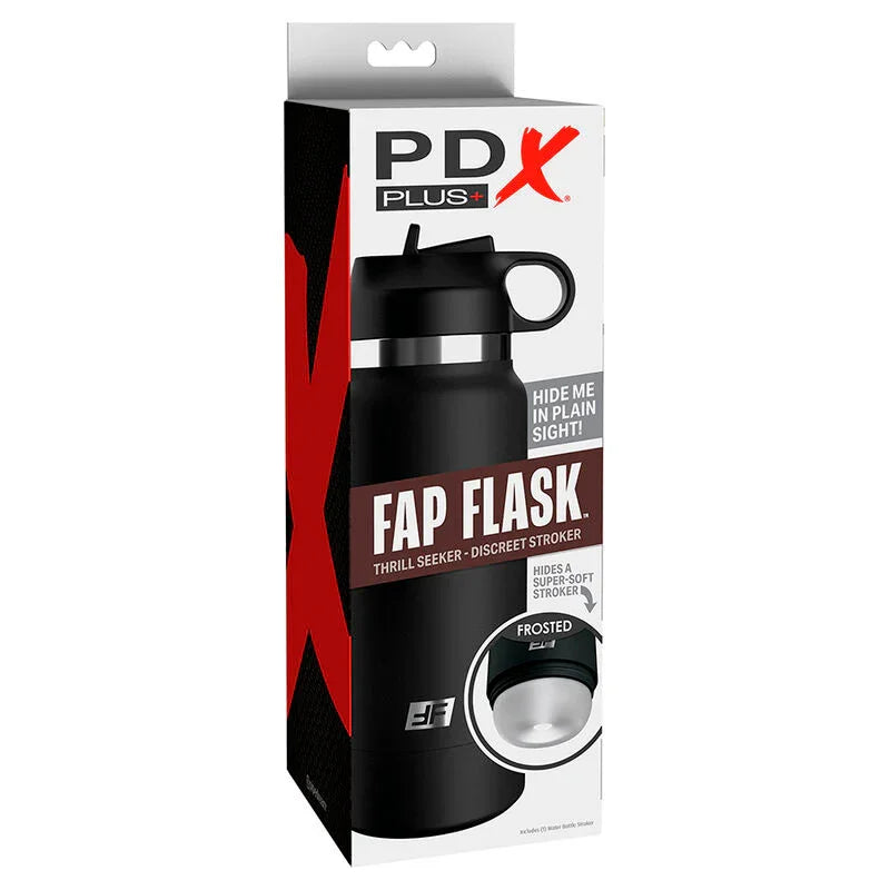 PDX PLUS - FAP FLASK ESTIMULADOR DE BOTELLA DISCRETO TRANSPARENTE MODELO 1 - Nuvica