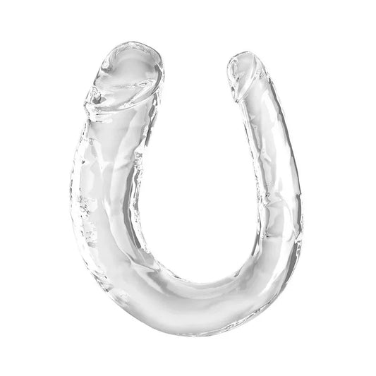 KING COCK - DOUBLE TROUBLE DILDO DOBLE 33 CM TRANSPARENTE - Nuvica