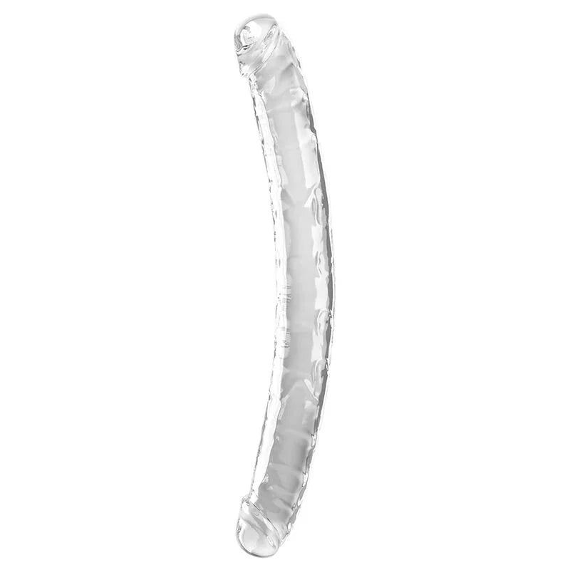 KING COCK - DOUBLE TROUBLE DILDO DOBLE 46 CM TRANSPARENTE - Nuvica