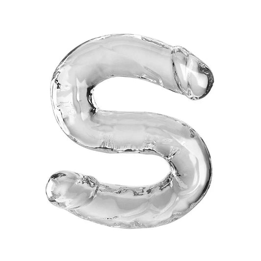KING COCK - DOUBLE TROUBLE DILDO DOBLE 46 CM TRANSPARENTE - Nuvica