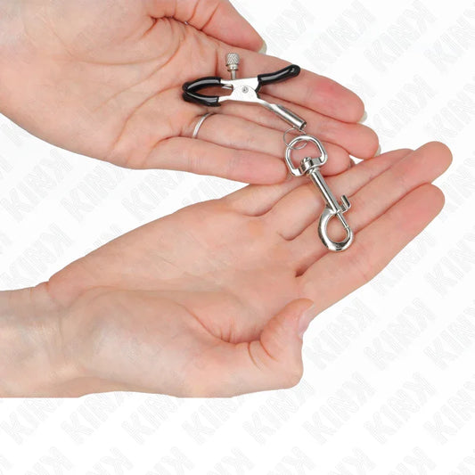 KINK - PINZAS PARA PEZONES CON GANCHO 6 CM - Nuvica