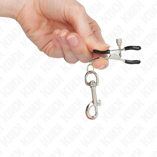 KINK - PINZAS PARA PEZONES CON GANCHO 6 CM - Nuvica