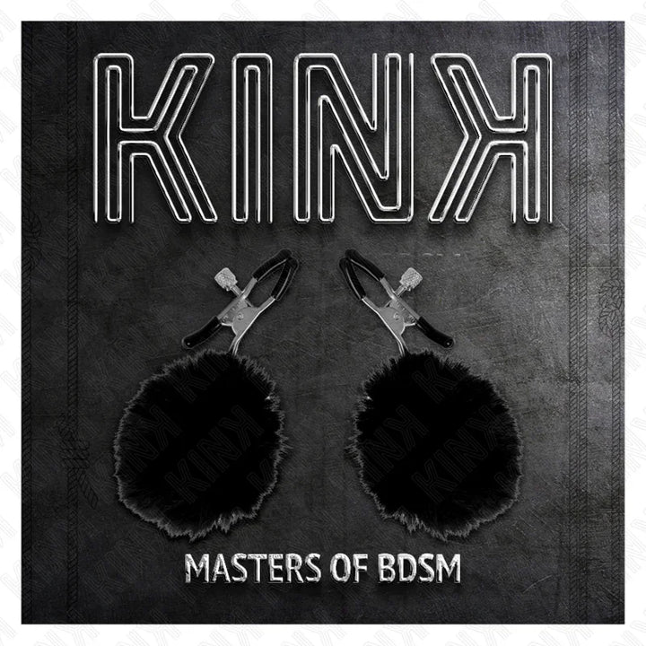 KINK - PINZAS PARA PEZONES CON POMPÓN NEGRO 6 CM - Nuvica
