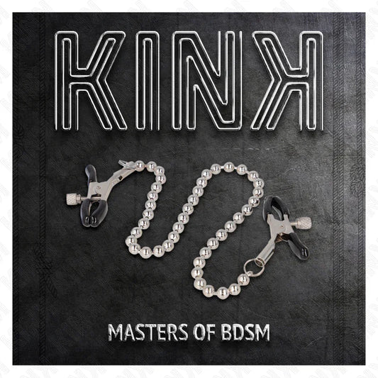 KINK - PINZAS PARA PEZONES CON CADENA DE BOLAS 30 CM - Nuvica