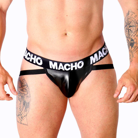 MACHO - MX25NC JOCK CUERO NEGRO S - Nuvica