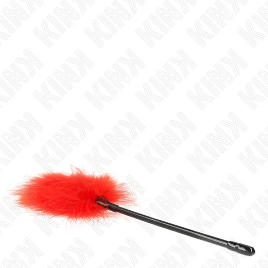 KINK - PLUMAS PARA COSQUILLAS ROJO USADO PARA EL KIT BONDAGE 27 CM - Nuvica