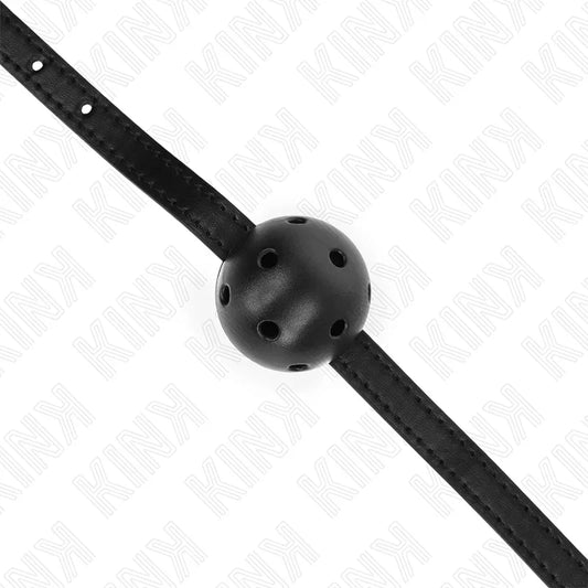 KINK - MORDAZA DE BOLA 4.5 CM TRANSPIRABLE SIMPLICITY NEGRO 62 x 1.5 CM - Nuvica