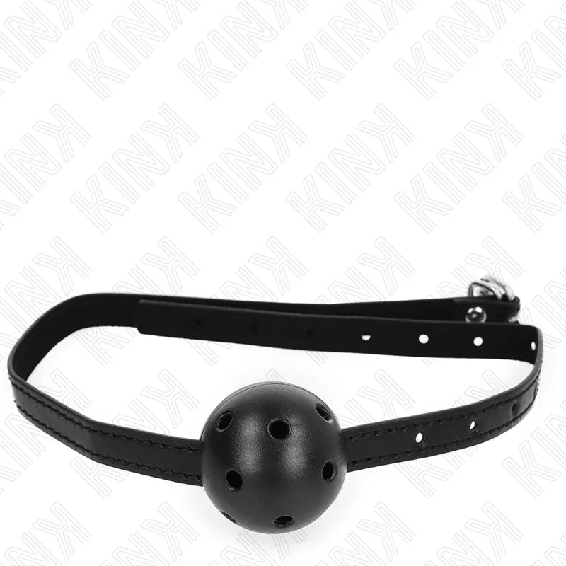 KINK - MORDAZA DE BOLA 4.5 CM TRANSPIRABLE SIMPLICITY NEGRO 62 x 1.5 CM - Nuvica