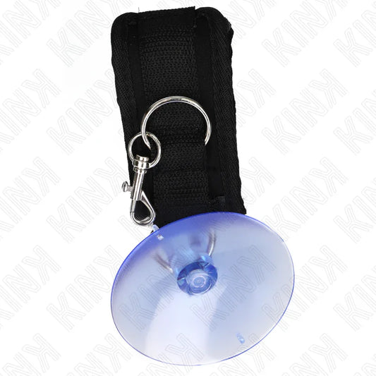 KINK - MUÑEQUERAS CON VENTOSA NEGRO AJUSTABLE 29-40 CM X 5 CM - Nuvica