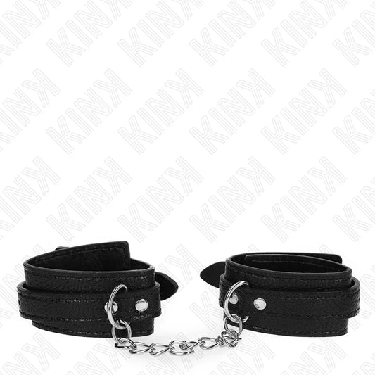 KINK - MUÑEQUERAS ESTILO SERPIENTE NEGRO AJUSTABLE 20-28 CM X 5.4 CM - Nuvica