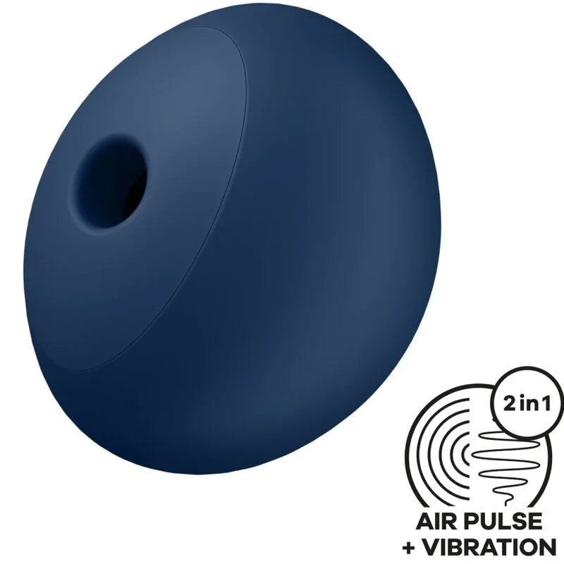 SATISFYER - AIR POWER 4 ESTIMULADOR & VIBRADOR 12 VIBRACIONES AZUL - Nuvica