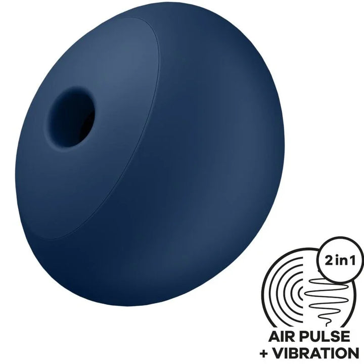 SATISFYER - AIR POWER 4 ESTIMULADOR & VIBRADOR 12 VIBRACIONES AZUL - Nuvica