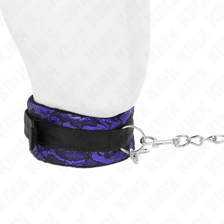 KINK - COLLAR CON CORREA 105 CM CORTO DE ENCAJE DE TERCIOPELO CON RIBETE DE NAILON 44 X 5.5 CM - Nuvica