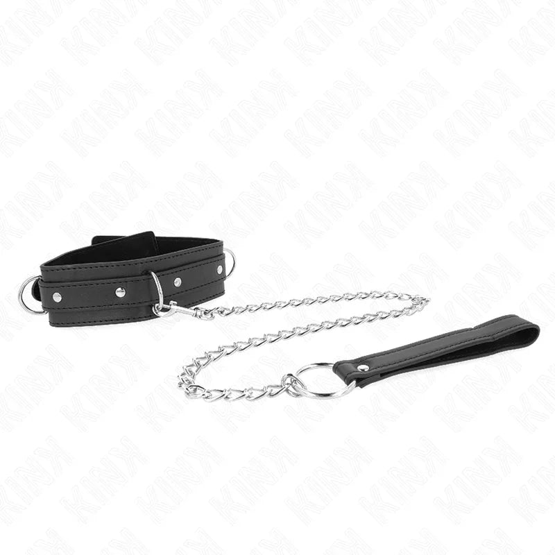 KINK - COLLAR CON CORREA 65 CM 3 ANILLOS MODELO 1 AJUSTABLE 38-49 CM X 5 CM - Nuvica
