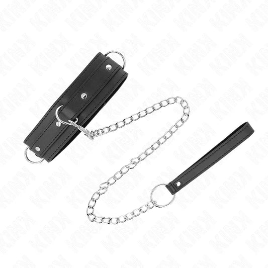 KINK - COLLAR CON CORREA 65 CM 3 ANILLOS MODELO 1 AJUSTABLE 38-49 CM X 5 CM - Nuvica