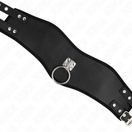 KINK - COLLAR CON CORREA 65 CM ANCHO NEGRO AJUSTABLE 40-55 CM X 10 CM - Nuvica