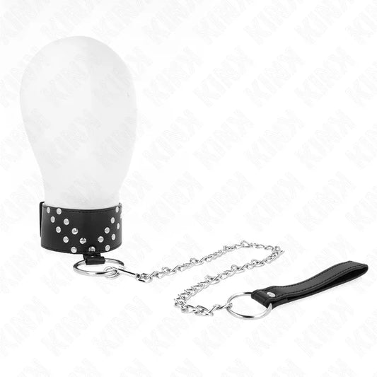 KINK - COLLAR CON CORREA 65 CM CON REMACHE EN V AJUSTABLE 36-43 CM X 5 CM - Nuvica
