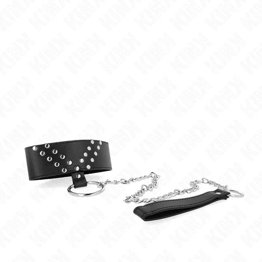 KINK - COLLAR CON CORREA 65 CM CON REMACHE EN V AJUSTABLE 36-43 CM X 5 CM - Nuvica