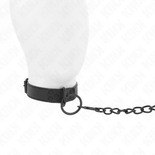 KINK - COLLAR CON CORREA 65 CM OSCURO AJUSTABLE 37-54 CM X 3 CM - Nuvica
