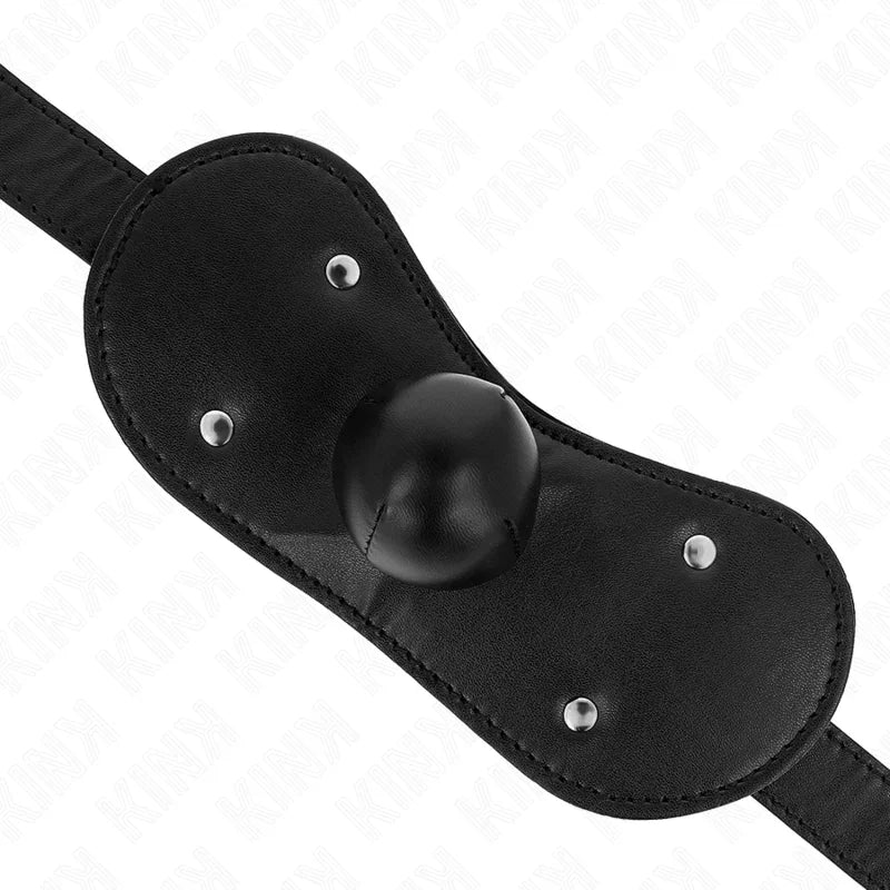 KINK - MÁSCARA BUCAL MORDAZA DE BOLA CON CERRADURA AJUSTABLE 42-60 CM - Nuvica