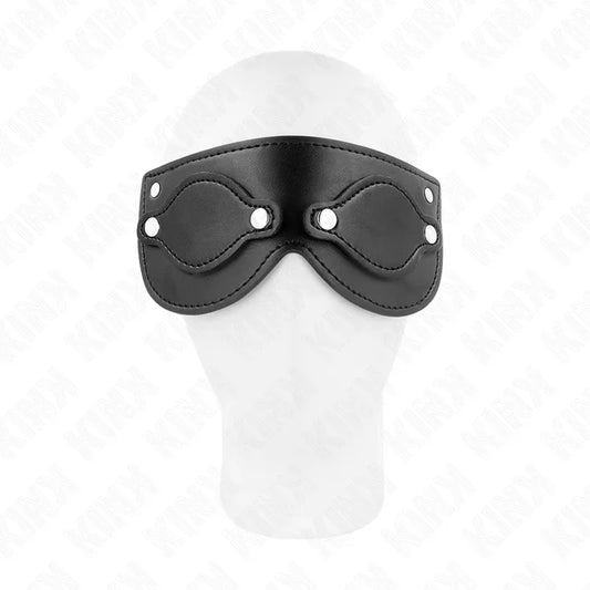 KINK - MÁSCARA DE POLIPIEL CON CUBIERTAS PARA OJOS DESMONTABLES 22 x 9 CM - Nuvica