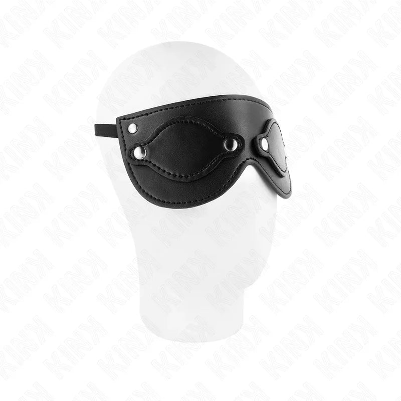 KINK - MÁSCARA DE POLIPIEL CON CUBIERTAS PARA OJOS DESMONTABLES 22 x 9 CM - Nuvica