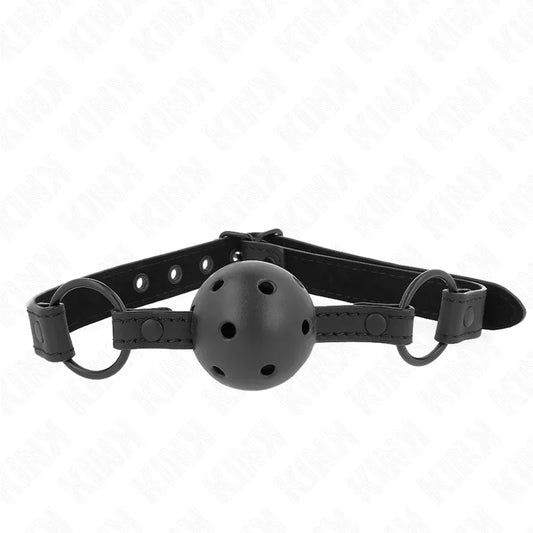 KINK - MORDAZA DE BOLA 4.5 CM DE NEOPRENO 63.5 X 2 CM AJUSTABLE 41 X 59 CM - Nuvica