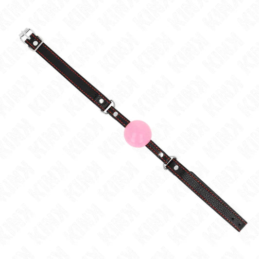 KINK - MORDAZA DE BOLA 4 CM DE ORO ROSA 60 x 2 CM - Nuvica