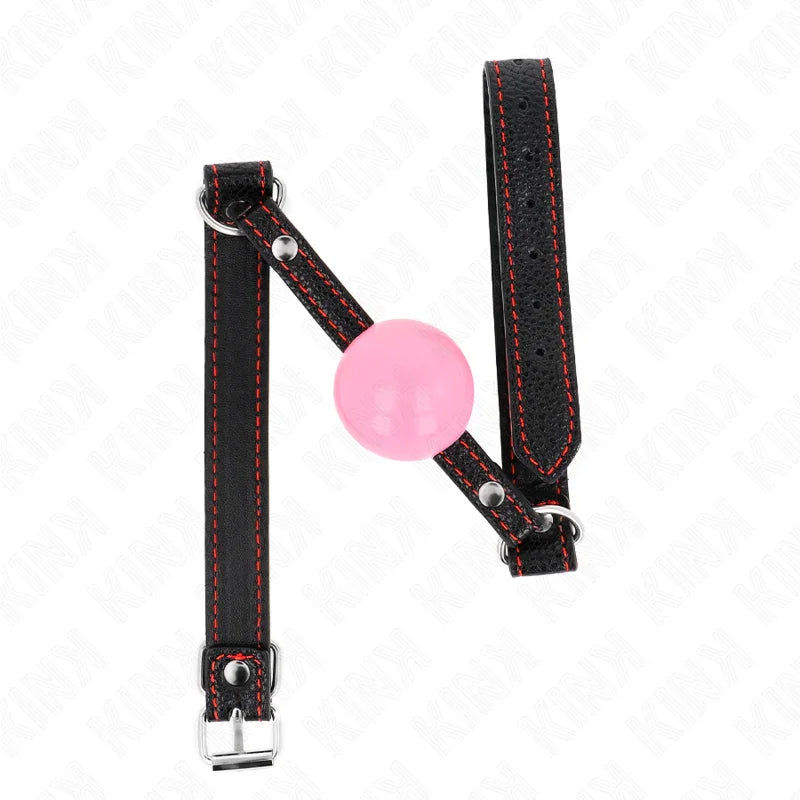 KINK - MORDAZA DE BOLA 4 CM DE ORO ROSA 60 x 2 CM - Nuvica