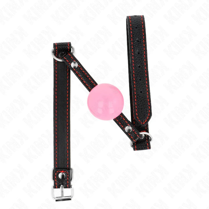 KINK - MORDAZA DE BOLA 4 CM DE ORO ROSA 60 x 2 CM - Nuvica