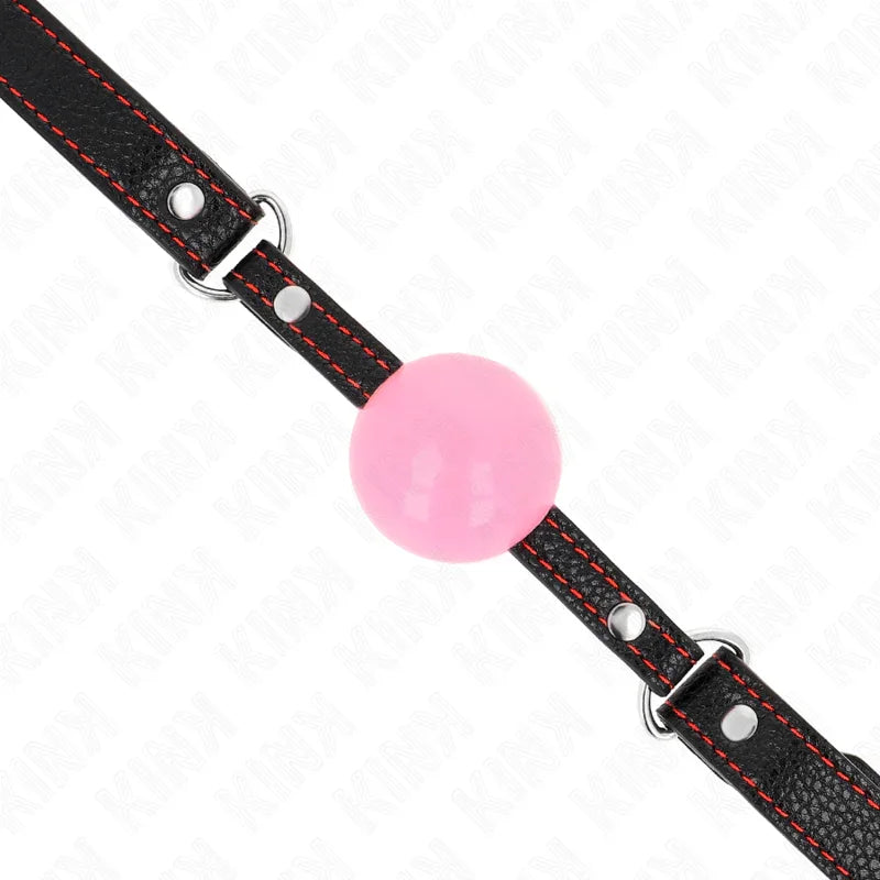 KINK - MORDAZA DE BOLA 4 CM DE ORO ROSA 60 x 2 CM - Nuvica