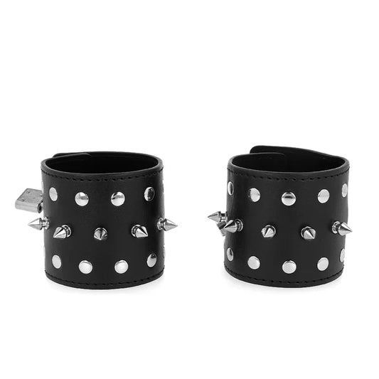 KINK - MUÑEQUERAS ESTILO PUNK CON PINCHOS 25 X 6 CM - Nuvica