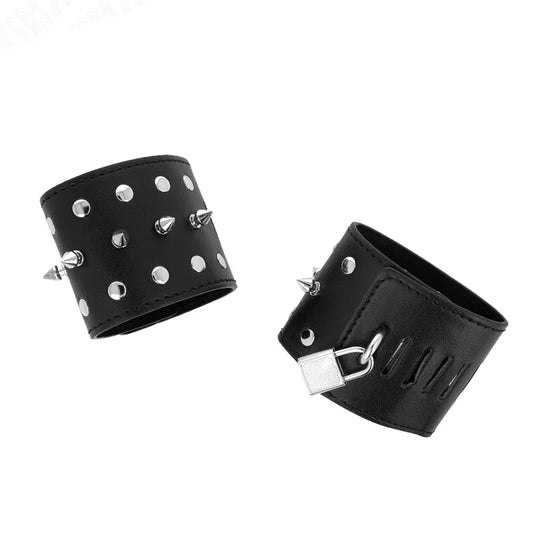 KINK - MUÑEQUERAS ESTILO PUNK CON PINCHOS 25 X 6 CM - Nuvica