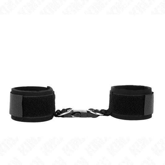 KINK - MUÑEQUERAS NEOPRENO CON CIERRE DE GANCHO NEGRO AJUSTABLE 22-34 CM - Nuvica