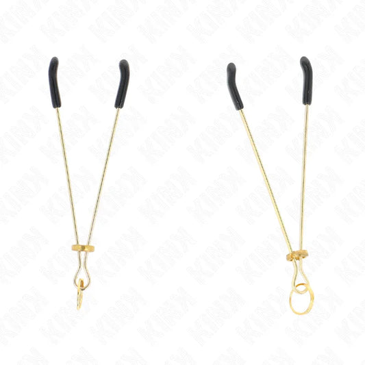 KINK - PINZAS PARA PEZONES FINA DORADO 7 CM - Nuvica